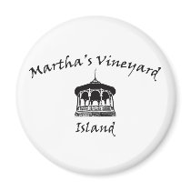Oak Bluffs Gazebo Fridge Magnet