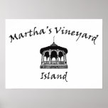 Oak Bluffs Gazebo Poster