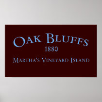 Oak Bluffs Incorporated 1880 Poster