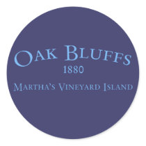 Oak Bluffs Incorporated 1880 Sticker