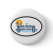 Oak Bluffs Oval Design. Button