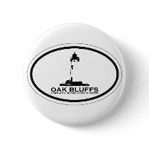 Oak Bluffs Oval Design. Button
