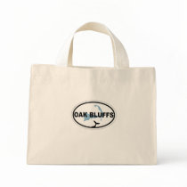 Oak Bluffs Oval Design. Canvas Bags