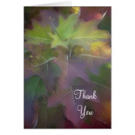 Oak Leaf Hydrangea Thank You Note Card
