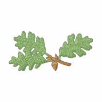 Oak Leaves embroidered shirts by ZazzleEmbroidery Oak Leaves embroidered shirts