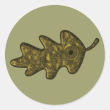 Oak sheet eye oak leaf eye stickers