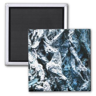 Oak tree bark blue tint background texture fridge magnets