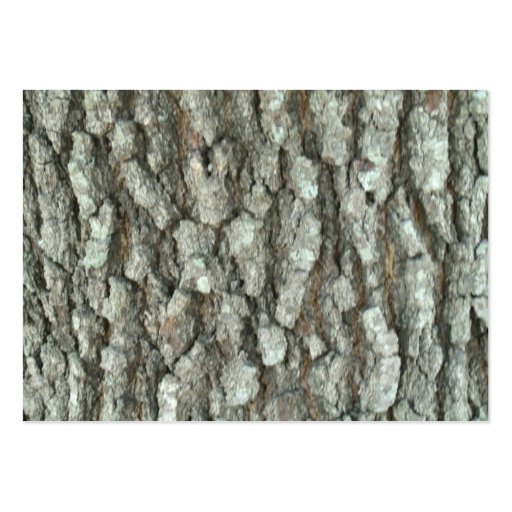 Oak Tree Bark Real Wood Camo Nature Camouflage Business Cards (front side)