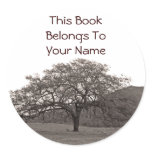 Oak Tree Bookplate stickers