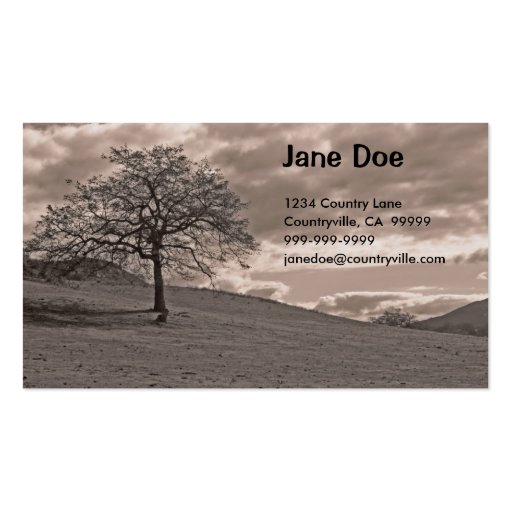 Oak Tree Business Card Template