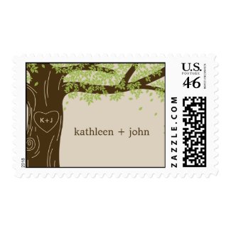 Oak Tree Custom Postage Stamp stamp