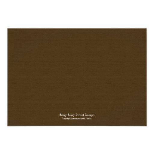 Oak Tree Directions Card Announcement