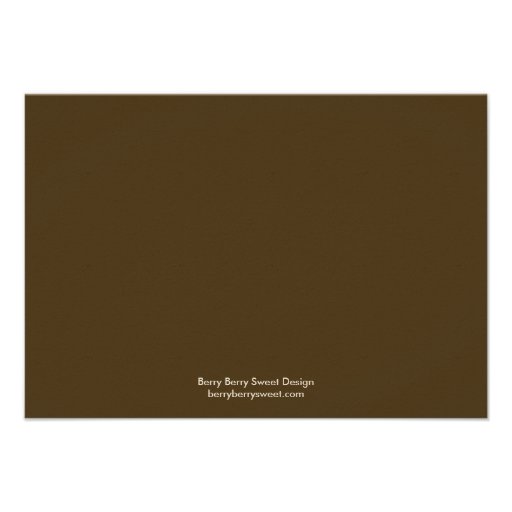 Oak Tree Directions Card Custom Invitation