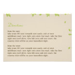Oak Tree Directions Card Custom Invitations
