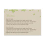 Oak Tree Directions Card Custom Invitation