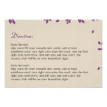 Oak Tree Directions Card invitations