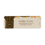 Oak Tree Fall Wedding Address Labels labels