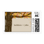 Oak Tree Fall Wedding Custom Postage Stamp