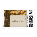 Oak Tree Fall Wedding Custom Postage Stamp