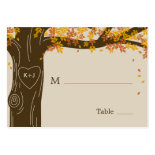 Oak Tree Fall Wedding Flat Place Cards Business Cards