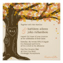 Oak Tree Fall Wedding Invitation
