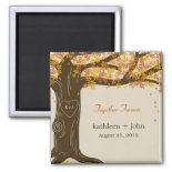 Oak Tree Fall Wedding Magnet