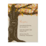 Oak Tree Fall Wedding Reception Card Personalized Invitation