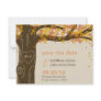 Oak Tree Fall Wedding Save The Date Card Announcement