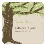 Oak Tree Favor Sticker