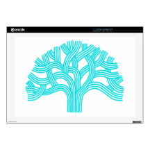 Oak tree Oakland teal Laptop Skins