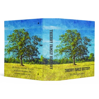 Oak Tree Painting 2inch Family History Binder
