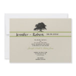 Oak Tree Plantation in Green Personalized Invites