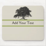 Oak Tree Plantation in Green Mouse Pads