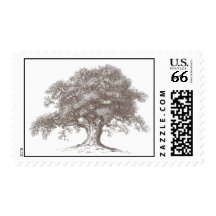 Oak Tree Stamp - brown