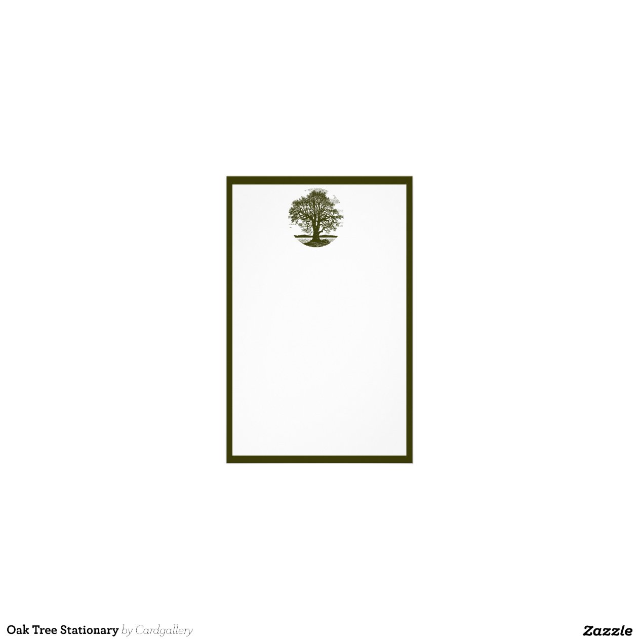 Oak Tree Stationary Stationery Paper Zazzle