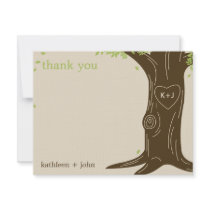 Oak Tree Thank You Card Invitations