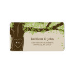 Oak Tree Wedding Address Labels