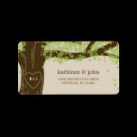 Oak Tree Wedding Address Labels