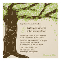 Oak Tree Wedding Invitation