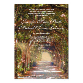 Oak Tree Wedding Invitation 4.5