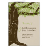 Oak Tree Wedding Program Card