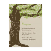 Oak Tree Wedding Reception Card Custom Invites