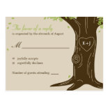 Oak Tree Wedding RSVP Postcard