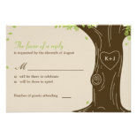 Oak Tree Wedding RSVP / Response Card Announcement