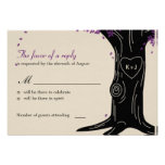 Oak Tree Wedding RSVP / Response Card invitations