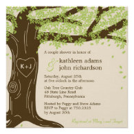 Oak Tree Wedding Shower Invitation