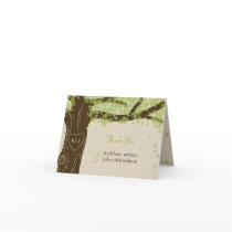 Oak Tree Wedding Thank You Note Cards