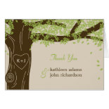 Oak Tree Wedding Thank You Note Cards