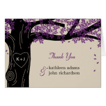 Oak Tree Wedding Thank You Note Cards
