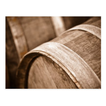 Oak Wine Barrel Postcard